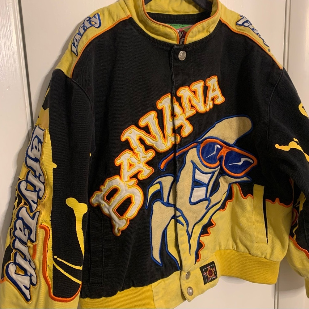 Laffy Taffy Banana Racing Jacket Size Kids Medium 7-8 - Picture 2 of 10